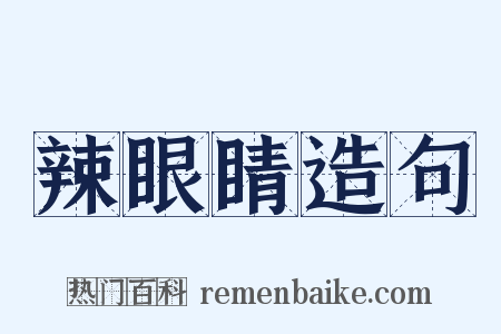 辣眼睛造句是什么意思的图片